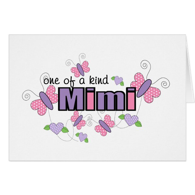 En Unik Mimi Hälsningskort (Framsidan Horizontal)