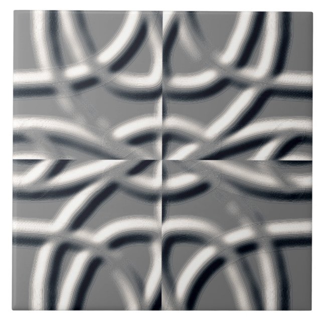 En unik silver-grått-symbol som präglar den klassi kakelplatta (Framsidan)