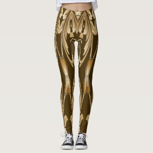En unik söt brun färg "Ratti_Creative_Arts" Leggings