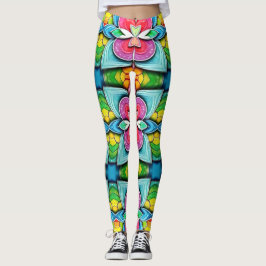 En unik söt flerfärgad "Ratti_Creative_Arts" Leggings