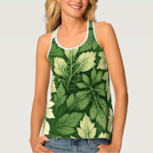 En unik söt grönt löv mönster