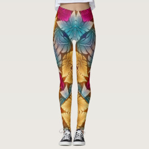 En unik söt multifärgad "Ratti_Kreativ_Arts" Le Leggings