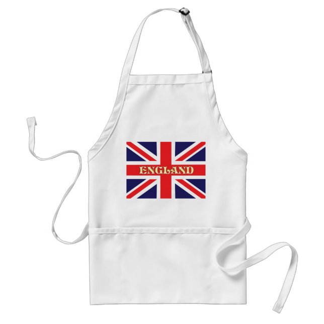En Union Jack flagga med England över hela den Förkläde (Framsidan)