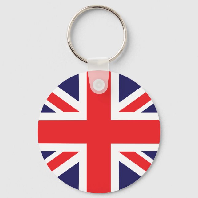 En Union Jack flagga. Nyckelring (Framsida)