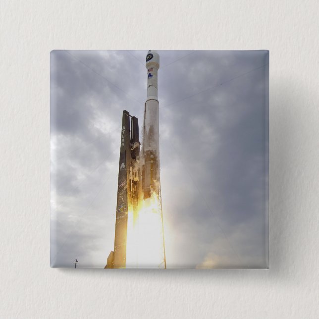 En United Launch Alliance Atlas V Rcket hiss Knapp (Framsida)