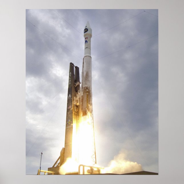 En United Launch Alliance Atlas V Rcket hiss Poster (Framsidan)