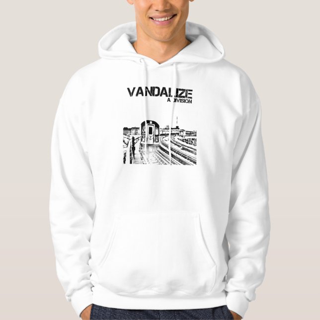 En uppdelning Hoody Munkjacka (Framsida)
