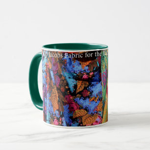 En upplyst Philip Jacobs Fabric Blommigt Mugg