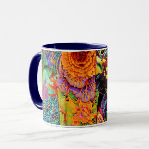 En upplyst Philip Jacobs Fabric Blommigt Mugg