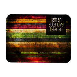 "En uppmärksam lyssnare" Rörelsebekräftelse Magnet