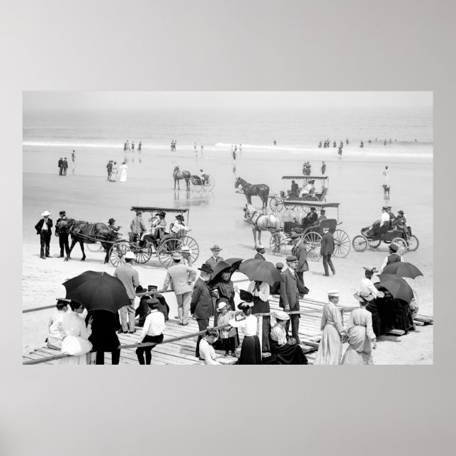 En uppmjukande dag i Daytona Beach, Florida 1904 Poster (Framsidan)