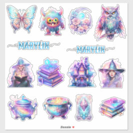 EN UPPSÄTTNING GOULISH UNIQUE PACK OF CUSTOM NAME KLISTERMÄRKEN