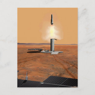 En uppstigningsfarkost lämnar Mars. 2 Vykort