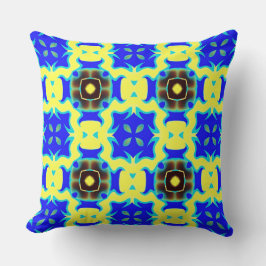 En utformning av geometrisk multifärgad för elegan kudde