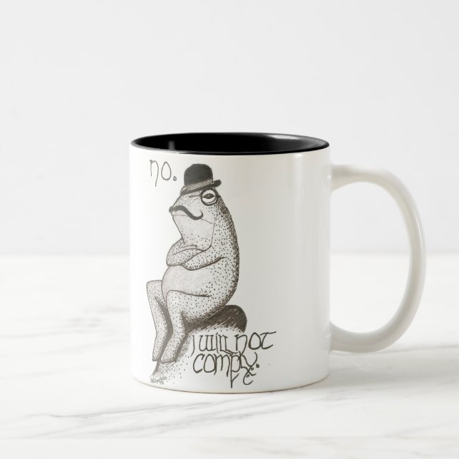 "En utmana herr" 15 uns. Kaffemugg (Höger)