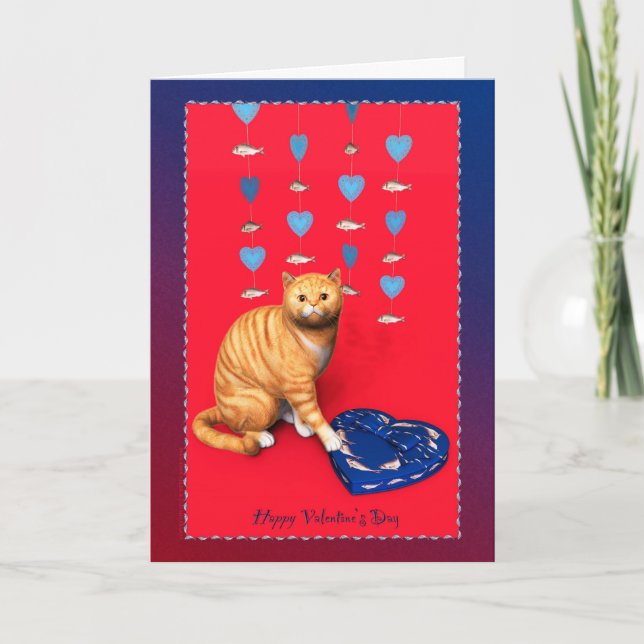 En utsökt gåva till hans Valentine Helgdag Card Helgkort (Framsida)