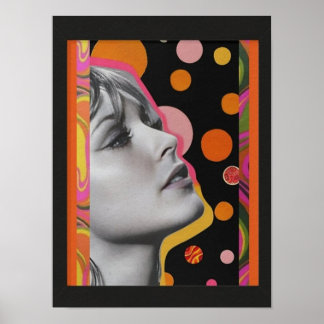 En vacker 1960-talets inspirerade Poster