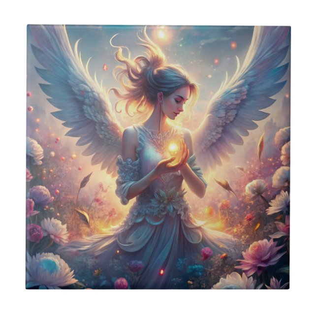 En vacker älva kakelplatta (Framsidan)