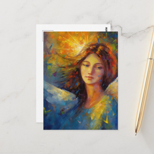 En vacker Angel Dam Vykort (Fram/Back In Situ)