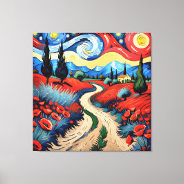 En vacker ängsmark canvastryck