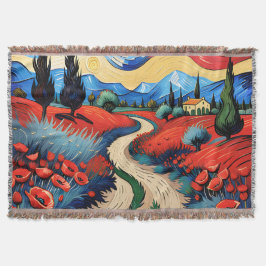 En vacker ängsmark filt