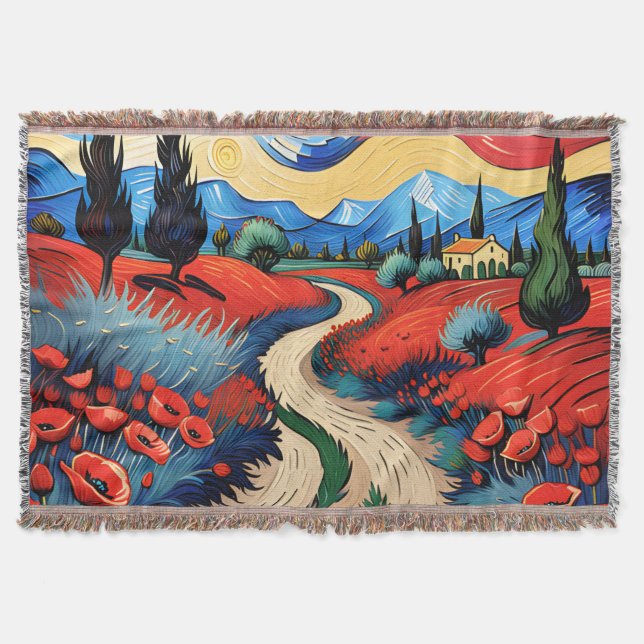 En vacker ängsmark filt (Framsidan)