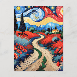 En vacker ängsmark vykort