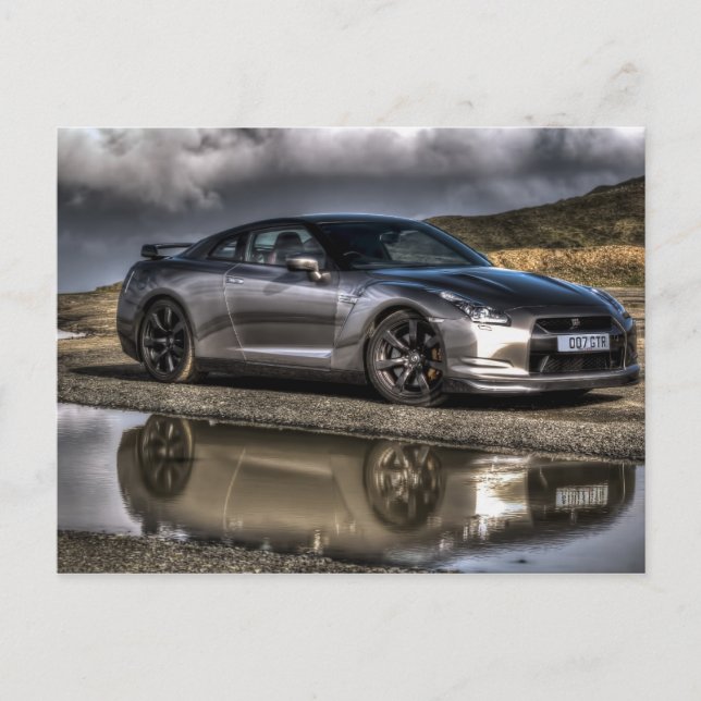 En vacker bild av ett vackert biet av motoris vykort (Framsida)