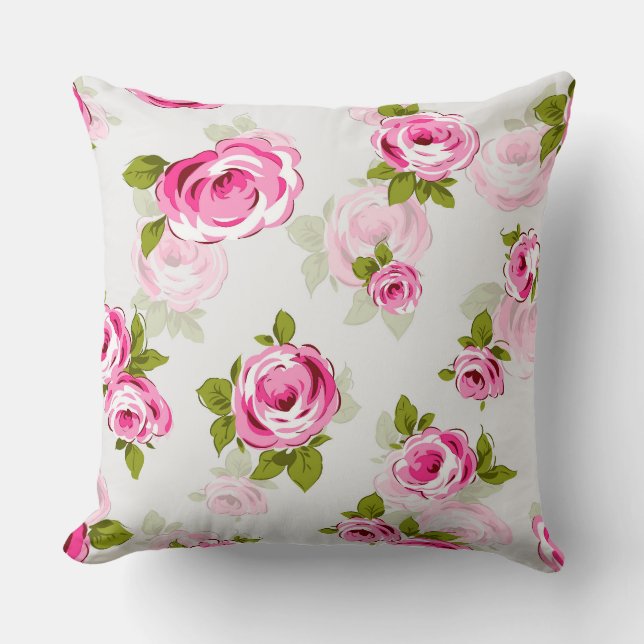 En vacker blomdesign Pillow..... Kudde (Framsida)