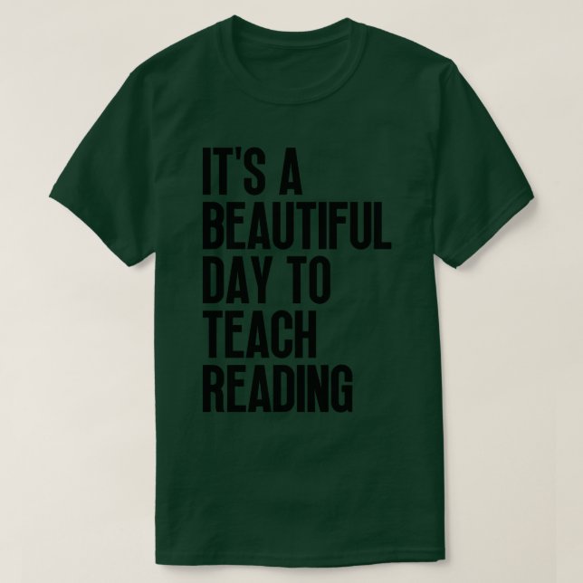 En vacker dag för att lära sig läsa 5 t shirt (Design framsida)