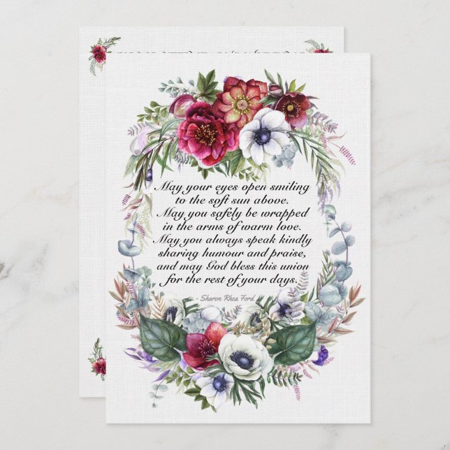 En vacker dag för Bröllop Inbjudningar (Fram/baksida)