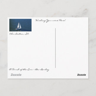 En vacker dag i Charleston Harbor! Vykort