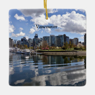 En vacker dag i Vancouver, BC Julgransprydnad Keramik