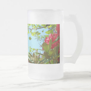 En vacker dag! Mugg gåvor Röda Rhodies Trädgård