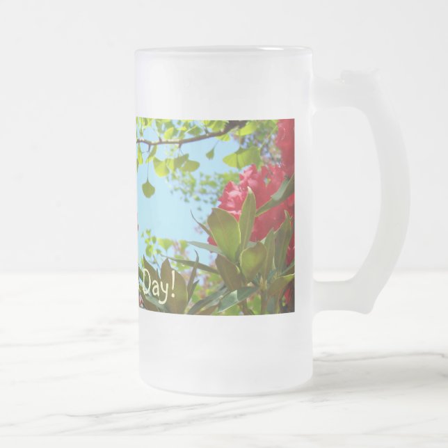 En vacker dag! Mugg gåvor Röda Rhodies Trädgård (Höger)