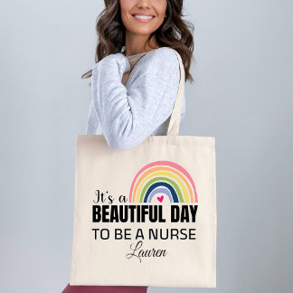 En vacker dag, sjuksköterska Tote Bag Tygkasse