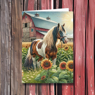En vacker dag-vän till dig Söt Horse Kort