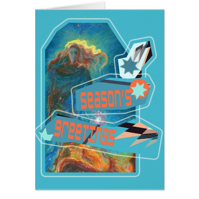 En vacker Dam Nebula Säsong Hälsning Hälsningskort (Framsidan)