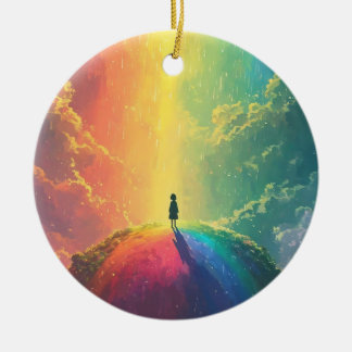 En vacker dröm julgransprydnad keramik