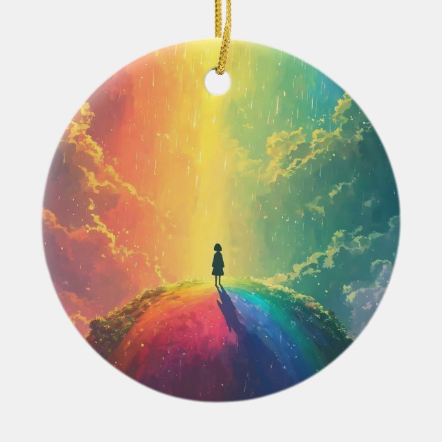 En vacker dröm julgransprydnad keramik (Framsidan)