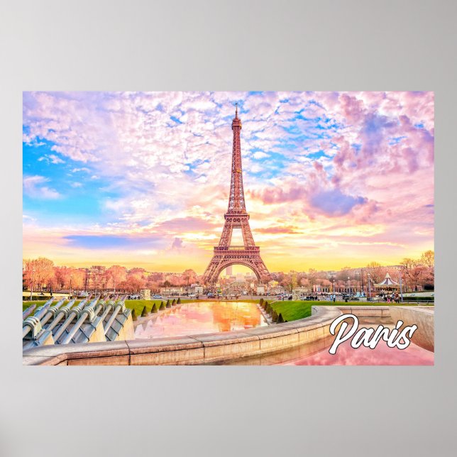 En vacker eftermiddag i Paris, Frankrike Poster (Framsidan)