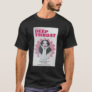 En vacker flicka djup och Rosa blommar, ett roat T Shirt