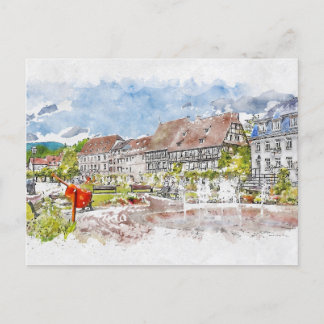 En vacker gods vykort