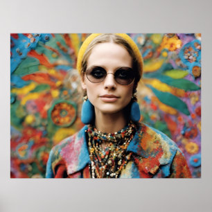 En vacker Hippie Poster