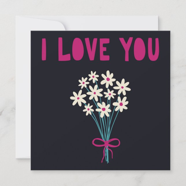 En vacker inbjudan till blommigten till Alla hjärt (Framsida)