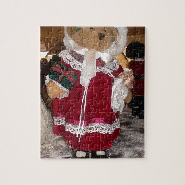 En vacker jul med Kärlek har en Nicedag och Pussel (Vertikal)