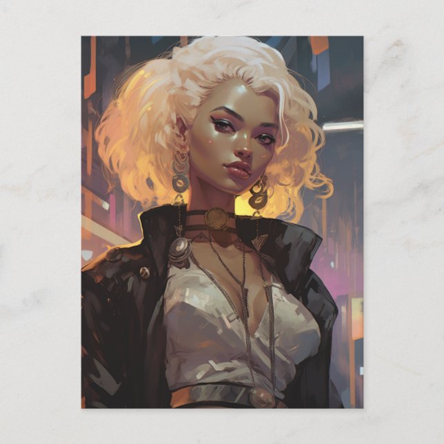 En vacker kvinna vykort (Framsida)