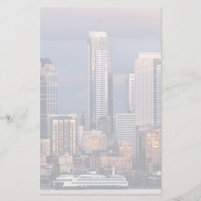 En vacker och dramatisk solnedgång från Väster Brevpapper (Framsida)