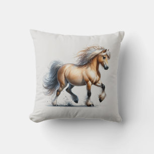 En vacker Pony Running Kudde