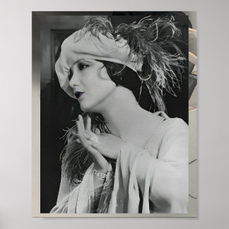 En vacker Poster av 1920-talets Actress Jetta Goud